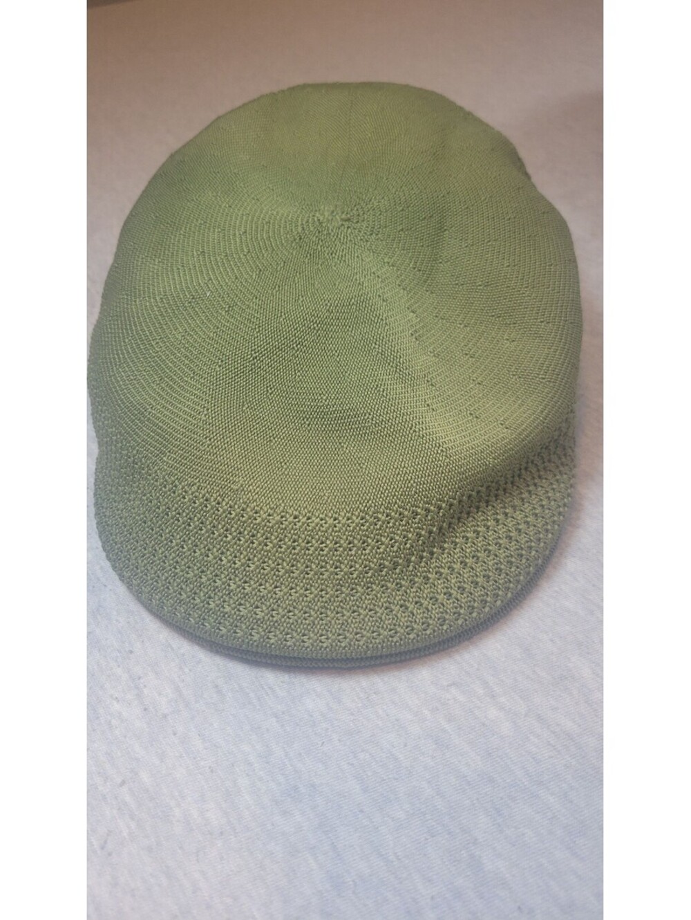 Kangol Olive Green Knit Flat Cap Hat